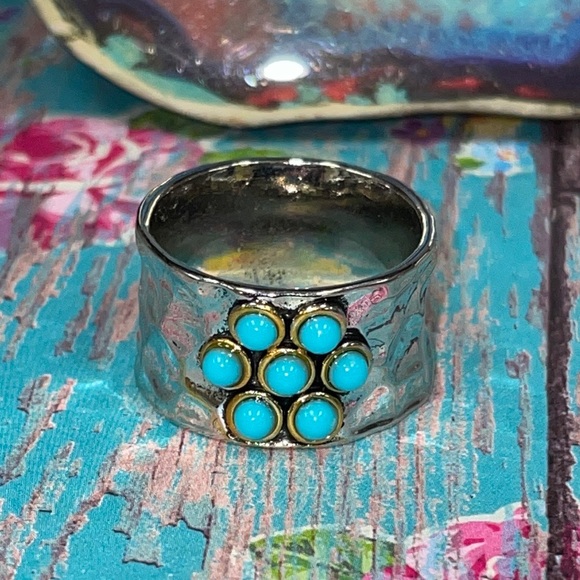 Turquoise Band Ring - Picture 2 of 9